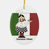Italiaanse Chef #7 Keukenornament Keramisch Ornament (Voorkant)