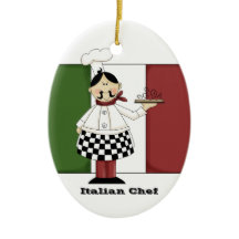 Italiaanse Chef #7 Keukenornament