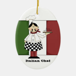 Italiaanse Chef #7 Keukenornament Keramisch Ornament