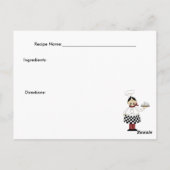 Italiaanse Chef #7 Recipcard Briefkaart (Achterkant)