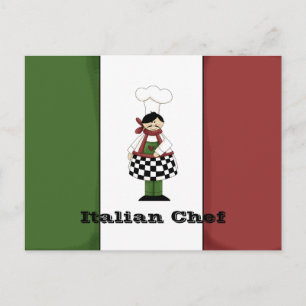 Italiaanse Chef #8 Recipcard Briefkaart