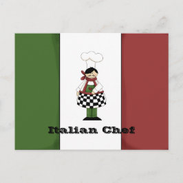 Italiaanse Chef #8 Recipcard Briefkaart
