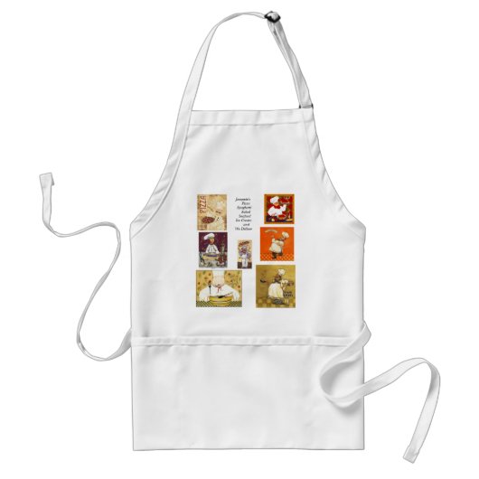 Italiaanse Chef Apron Standaard Schort (Voorkant)