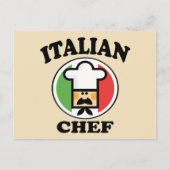 Italiaanse Chef Briefkaart (Voorkant)