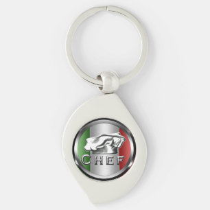 Italiaanse Chef Charm-Sleutelhanger Sleutelhanger