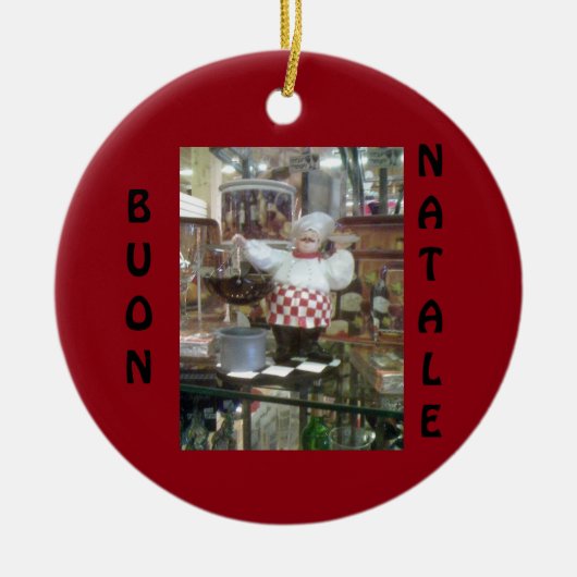 **ITALIAANSE CHEF** CHRISTMAS ORNAMENT (Voorkant)