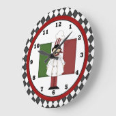 Italiaanse Chef Clock 2 Grote Klok (Hoek)
