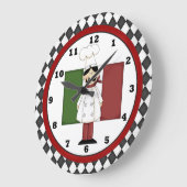Italiaanse Chef Clock 6 Grote Klok (Hoek)