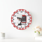 Italiaanse Chef Fun wandklok (Huis)