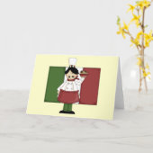 Italiaanse Chef -  Kaart (Gele Bloem)