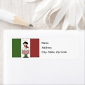 Italiaanse chef-kok #2 retouradreslabel etiket (Insitu)