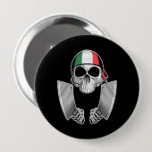 Italiaanse chef-kok 2 ronde button 4,0 cm (Voorkant /achterkant)