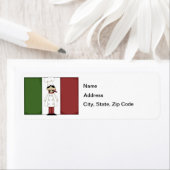 Italiaanse chef-kok #6 retouradreslabel etiket (Insitu)