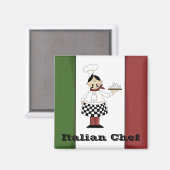 Italiaanse chef-kok #7 magneet (Voorkant / Achterkant)