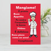 Italiaanse chef-kok - Mangiamo (Staand voorkant)