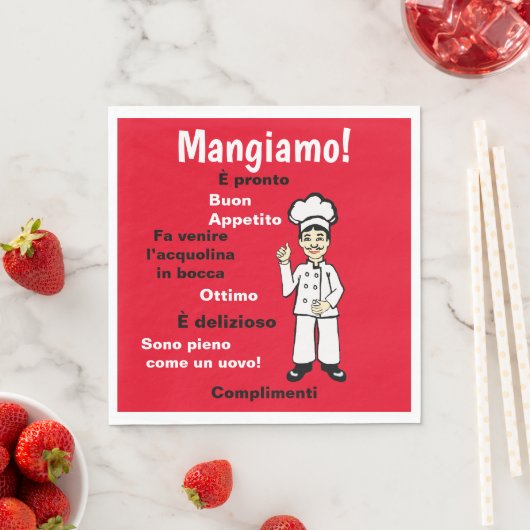 Italiaanse chef-kok - Mangiamo Servet (Insitu)