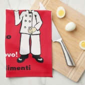 Italiaanse chef-kok - Mangiamo Theedoek (Quarter Fold)