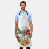 Italiaanse chef-kok met Italiaanse achtergrond Schort (Gedragen)