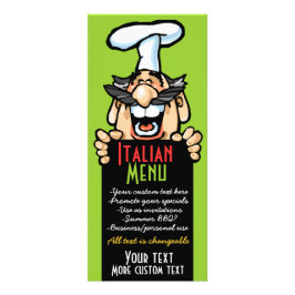 Italiaanse chef-kok party catering menu pizza bbq