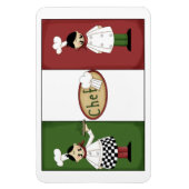 Italiaanse chef-koks Premium magneet (Verticaal)