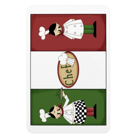 Italiaanse chef-koks Premium magneet (Verticaal)