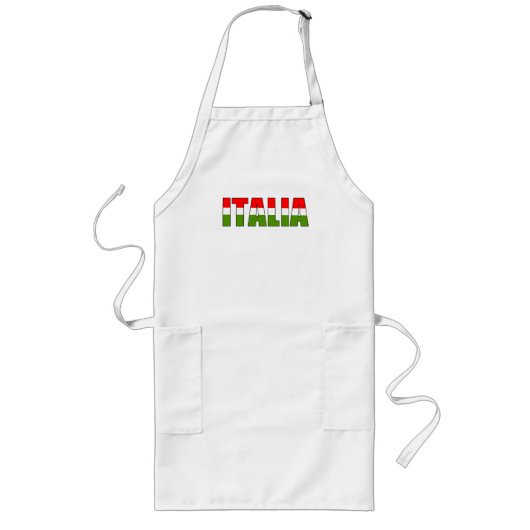 Italiaanse Chef Long Style Lang Schort (Voorkant)