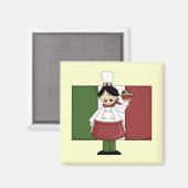 Italiaanse Chef - Magneet (Voorkant / Achterkant)