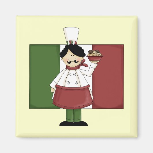 Italiaanse Chef - Magneet (Voorkant)