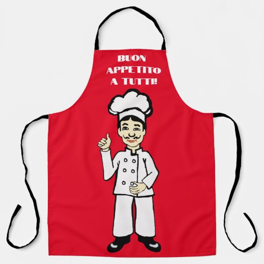 Italiaanse chef schort (Voorkant)