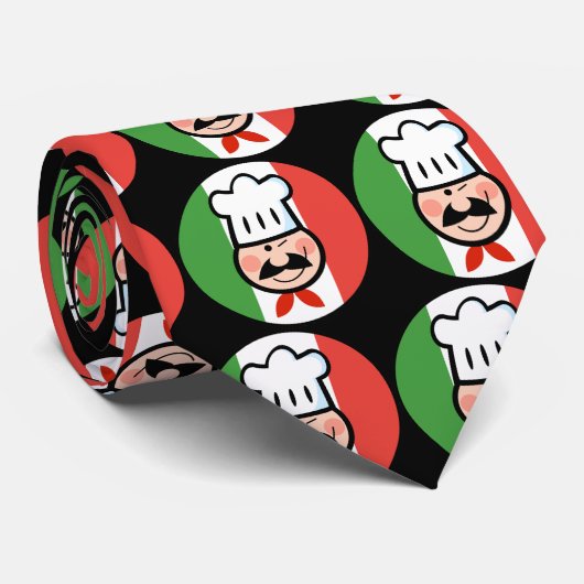 Italiaanse Chef Stropdas (Opgerold)