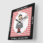 Italiaanse Chef Vierkante Klok (Hoek)