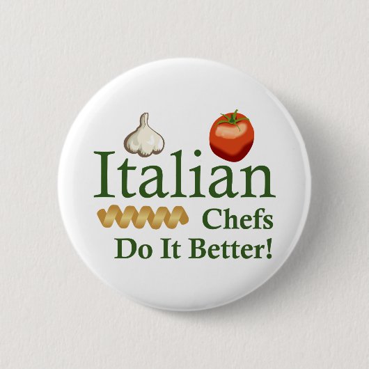 ITALIAANSE CHEFS RONDE BUTTON 5,7 CM (Voorkant)