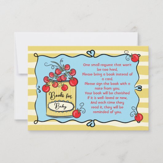 Italiaanse Cherry Tomato Boeken voor baby Kaart (Voorkant)