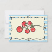 Italiaanse Cherry Tomato Boeken voor baby Kaart (Achterkant)