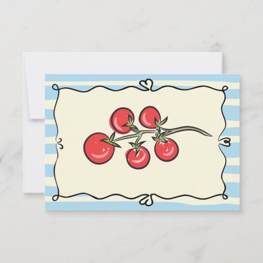 Italiaanse Cherry Tomato Boeken voor baby Kaart (Achterkant)