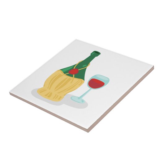 Italiaanse Chianti Tegeltje (Zijkant)