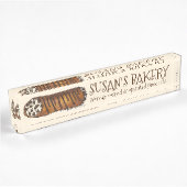 Italiaanse chocolade Chip Cannoli Bakery Pastry Ch Naambordje