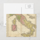 Italiaanse Chonology Atlas Map Briefkaart (Voorkant / Achterkant)