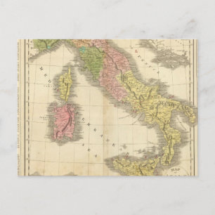 Italiaanse Chonology Atlas Map Briefkaart