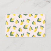 Italiaanse citroen bruidsdouche deel een recept informatiekaartje (Achterkant)