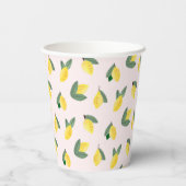 Italiaanse citroen bruidsfeestje papieren bekers (Achterkant)