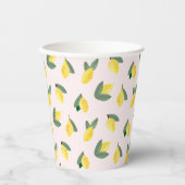 Italiaanse citroen bruidsfeestje papieren bekers (Voorkant)