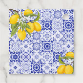 Italiaanse citroen bruiloft feestje bedankt bedankjes labels (Achterkant)