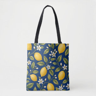 Italiaanse citroen markt tote bag