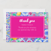 Italiaanse citroen waterverf platte bedankkaart (Voorkant)