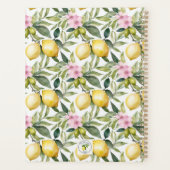 Italiaanse citroenbloesem Mediterrane Waterverf Planner (Achterkant)