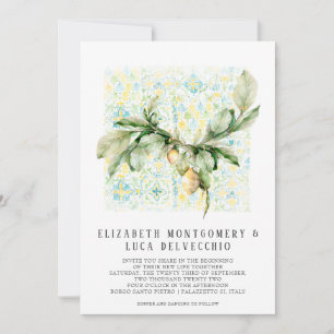 Italiaanse citroenboomgaard   Boho botanische uitn Save The Date