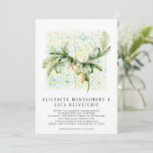Italiaanse citroenboomgaard | Boho botanische uitn Save The Date (Staand voorkant)