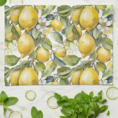 Italiaanse citroenen Amalfi kust Theedoek (Gevouwen)