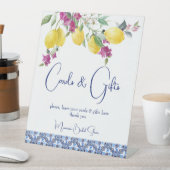  italiaanse citroenen bougainvillea cadeaubordje reclamebord met voetstuk (Insitu)